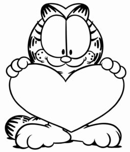 Desenho de Garfield Desenho Colorir Imprimir 15