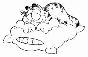 Desenho de Garfield Desenho Colorir Imprimir 16