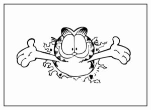 Desenho de Garfield Desenho Colorir Imprimir 17