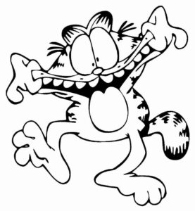 Desenho de Garfield Desenho Colorir Imprimir 21