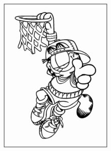 Desenho de Garfield Desenho Colorir Imprimir 22