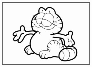 Desenho de Garfield Desenho Colorir Imprimir 23