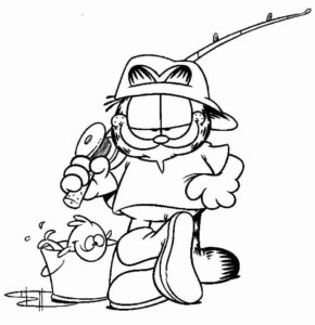 Desenho de Garfield Desenho Colorir Imprimir 24