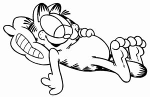 Desenho de Garfield Desenho Colorir Imprimir 25