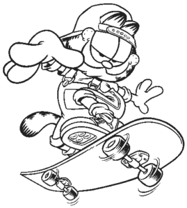 Desenho de Garfield Desenho Colorir Imprimir 26