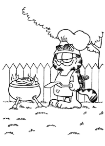 Desenho de Garfield Desenho Colorir Imprimir 27