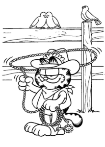 Desenho de Garfield Desenho Colorir Imprimir 28