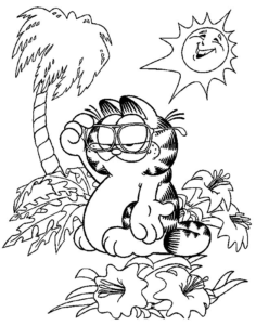 Desenho de Garfield Desenho Colorir Imprimir 29