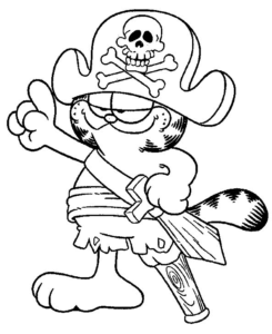 Desenho de Garfield Desenho Colorir Imprimir 30