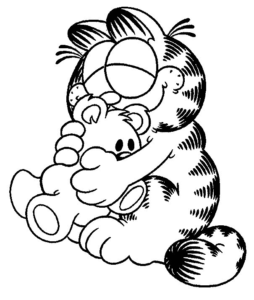 Desenho de Garfield Desenho Colorir Imprimir 32