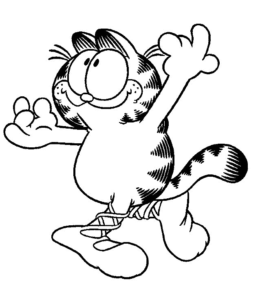 Desenho de Garfield Desenho Colorir Imprimir 33