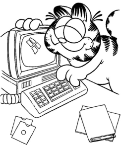 Desenho de Garfield Desenho Colorir Imprimir 35