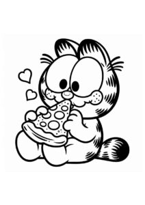 Desenho de Garfield Desenho Colorir Imprimir 44