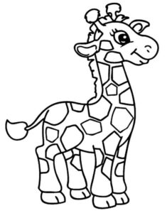 Desenho de Girafa Desenho Colorir Imprimir 12