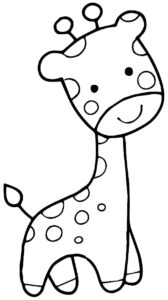 Desenho de Girafa Desenho Colorir Imprimir 13