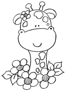 Desenho de Girafa Desenho Colorir Imprimir 14
