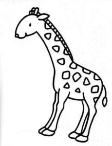 Desenho de Girafa Desenho Colorir Imprimir 22