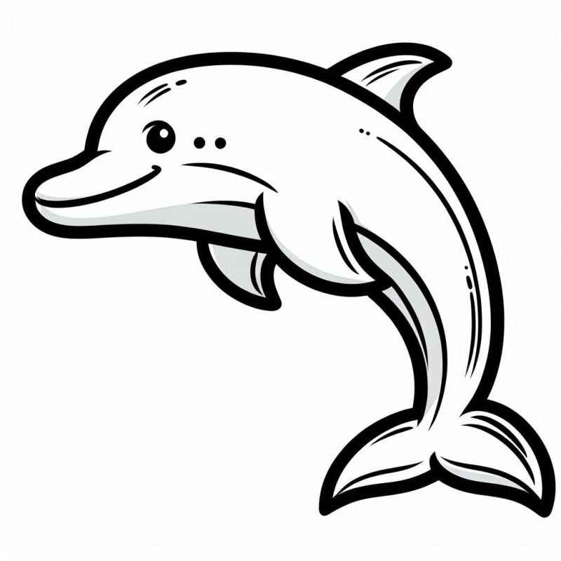 Desenho de Golfinho Desenho Colorir Imprimir 05
