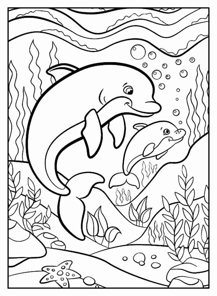 Desenho de Golfinho Desenho Colorir Imprimir 10