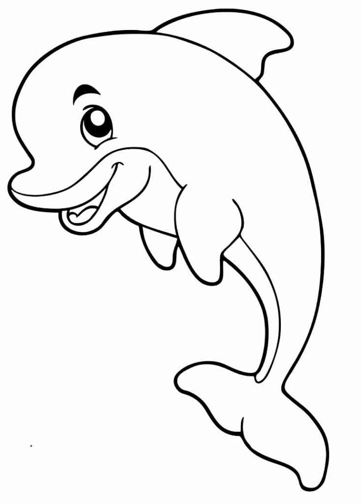 Desenho de Golfinho Desenho Colorir Imprimir 11