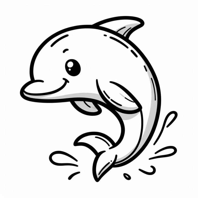 Desenho de Golfinho Desenho Colorir Imprimir 16