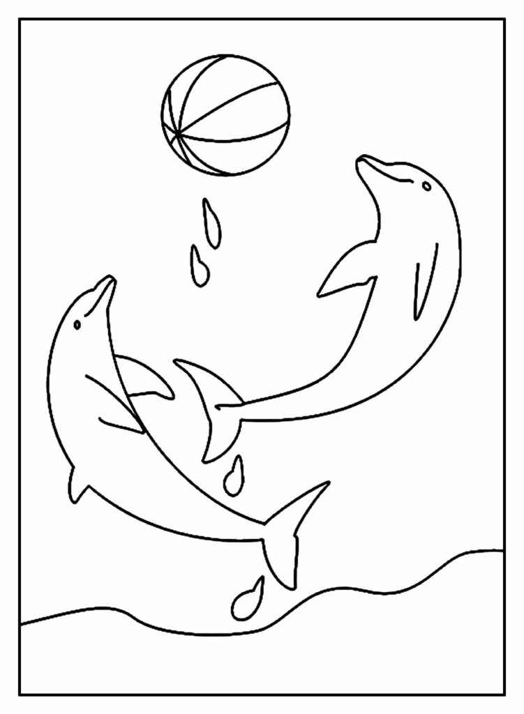 Desenho de Golfinho Desenho Colorir Imprimir 21