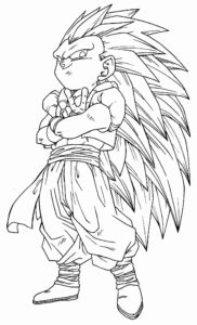 Desenho de Gotenks Para Colorir