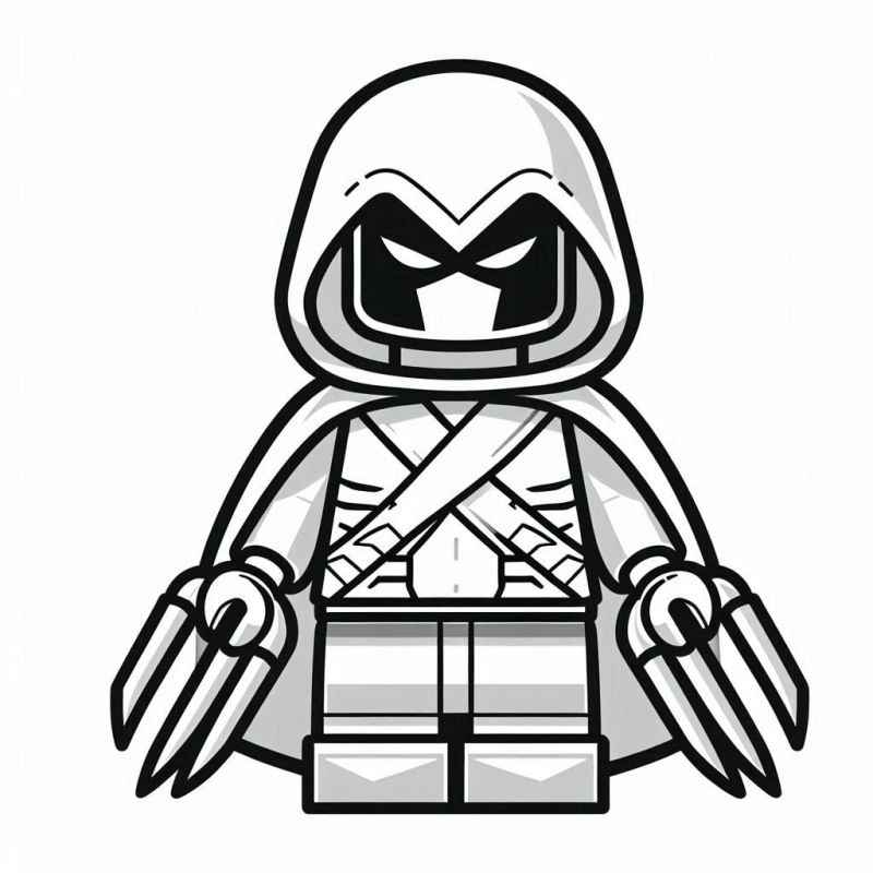 Desenho de Guerreiro Lego Ninja Garras