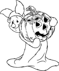 Desenho de Halloween Desenho Colorir Imprimir 08