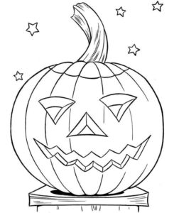 Desenho de Halloween Desenho Colorir Imprimir 09