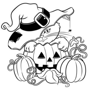 Desenho de Halloween Desenho Colorir Imprimir 37