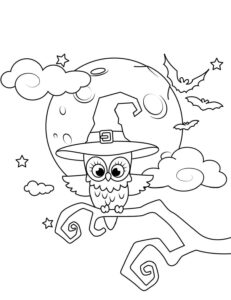 Desenho de Halloween Desenho Colorir Imprimir 38