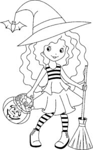 Desenho de Halloween Desenho Colorir Imprimir 44