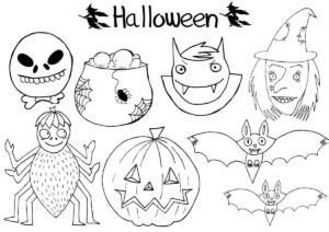 Desenho de Halloween Desenho Colorir Imprimir 48