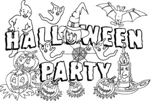 Desenho de Halloween Desenho Colorir Imprimir 51