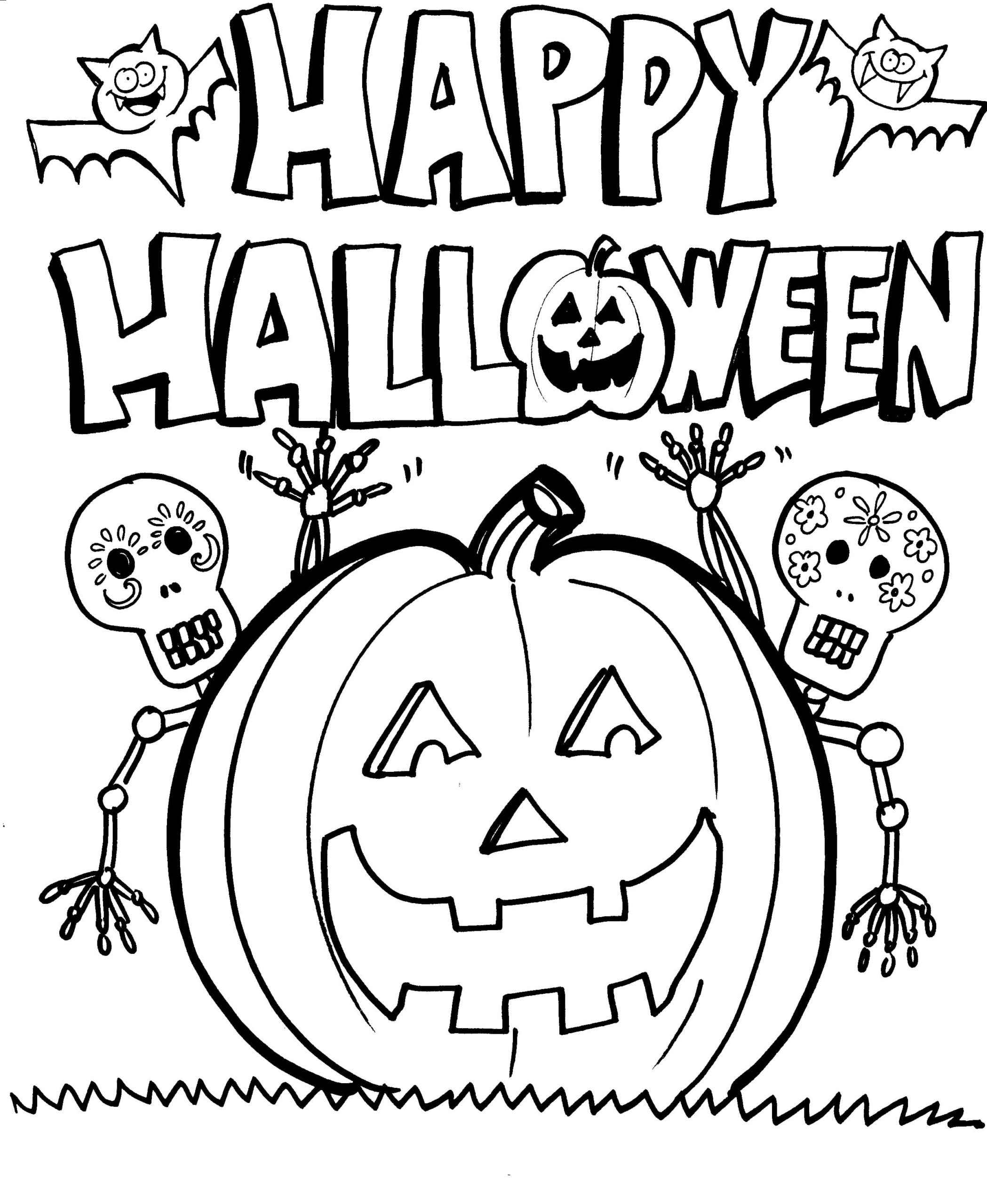Desenho de Halloween Desenho Colorir Imprimir 54