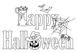 Desenho de Halloween Desenho Colorir Imprimir 56