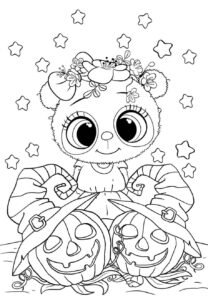 Desenho de Halloween Desenho Colorir Imprimir 57