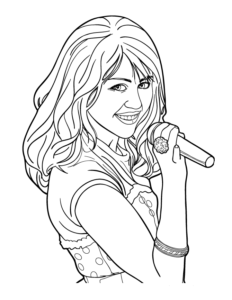 Desenho de Hannah Montana Desenho Colorir Imprimir 13
