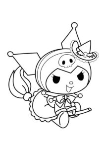 Desenho de Kuromi Desenho Colorir Imprimir 03