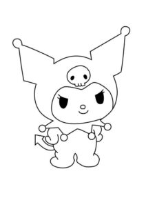 Desenho de Kuromi Desenho Colorir Imprimir 04