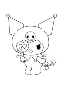 Desenho de Kuromi Desenho Colorir Imprimir 10