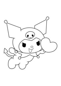 Desenho de Kuromi Desenho Colorir Imprimir 11