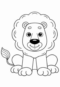 Desenho de Leão Desenho Colorir Imprimir 05
