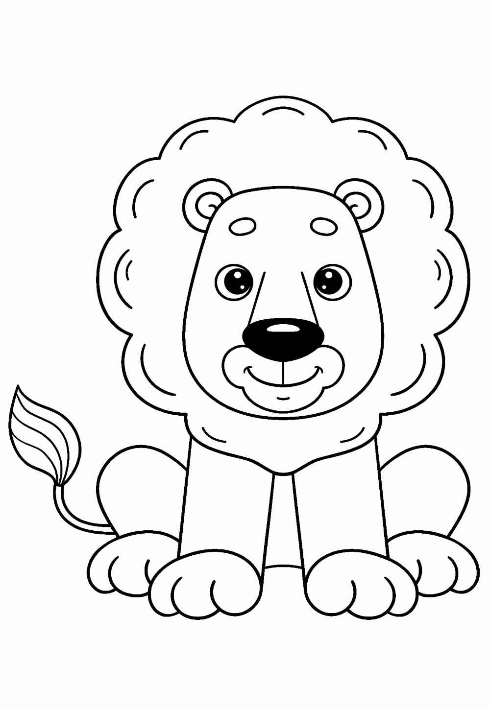 Desenho de Leão Desenho Colorir Imprimir 05