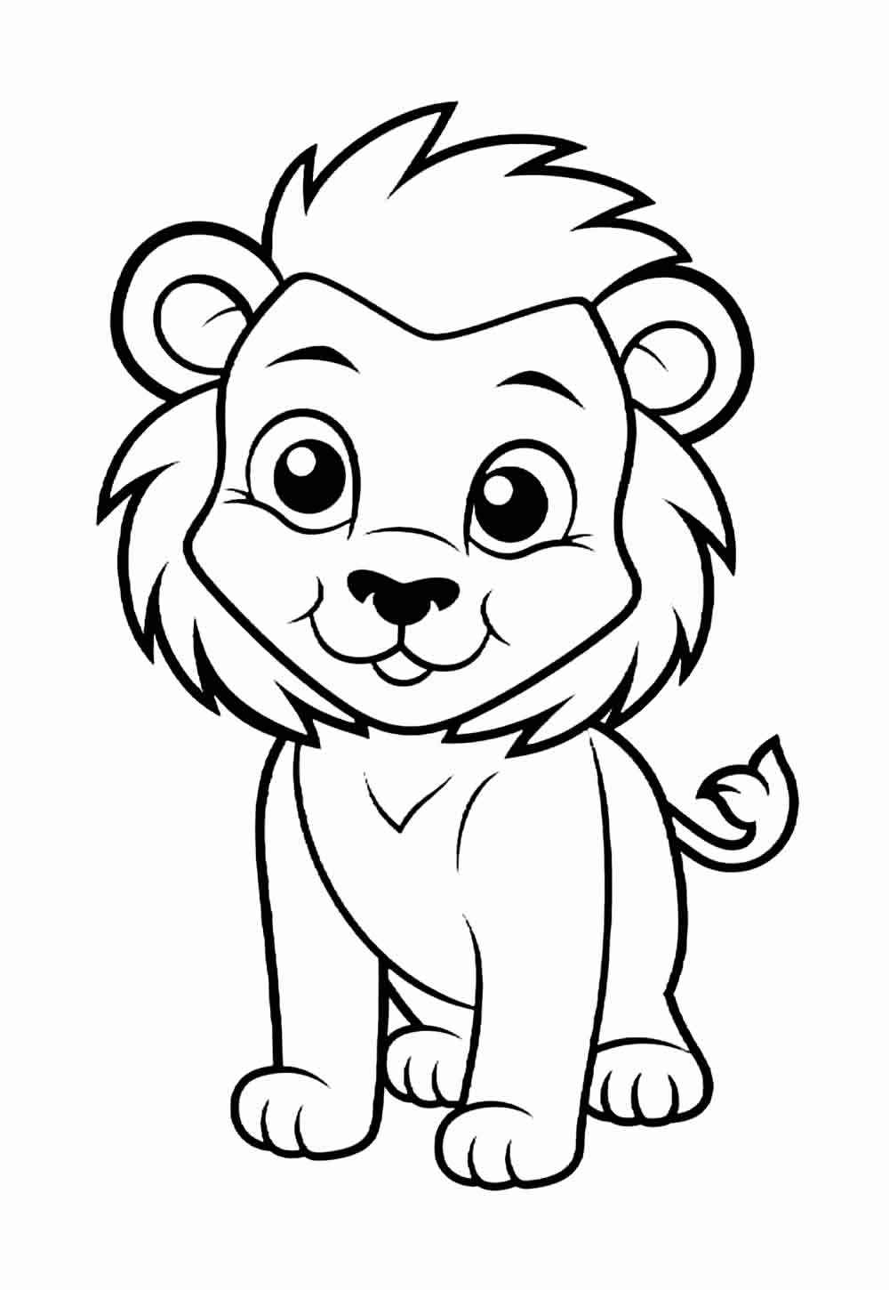 Desenho de Leão Desenho Colorir Imprimir 07