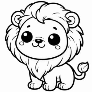 Desenho de Leão Desenho Colorir Imprimir 08