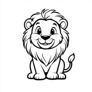 Desenho de Leão Desenho Colorir Imprimir 09