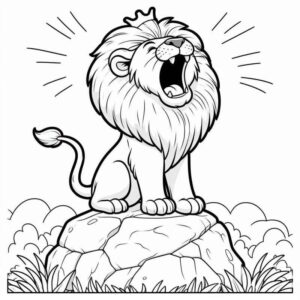 Desenho de Leão Desenho Colorir Imprimir 13