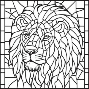 Desenho de Leão Desenho Colorir Imprimir 14